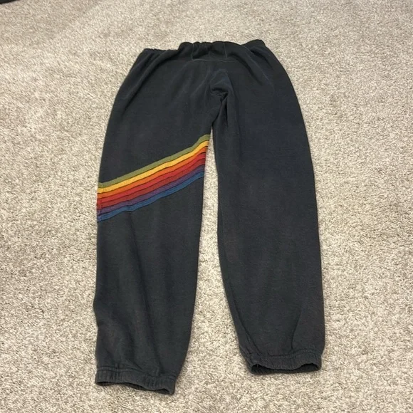 Aviator Nation womens gray Joggers with Stripes. Size L. Great condition. - Picture 4 of 4